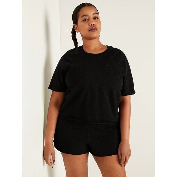 Victoria's Secret Tops - Victorias Secret Pink Shirt Size L Summer Lounge Cotton Shirt Sleeve Normcore​